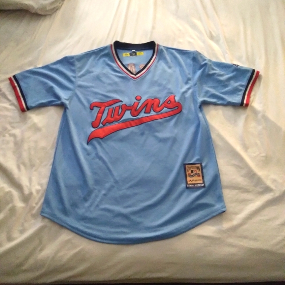 Majestic Cooperstown Collection Eddie Rosario # 76 Cool Base Jersey Size Large